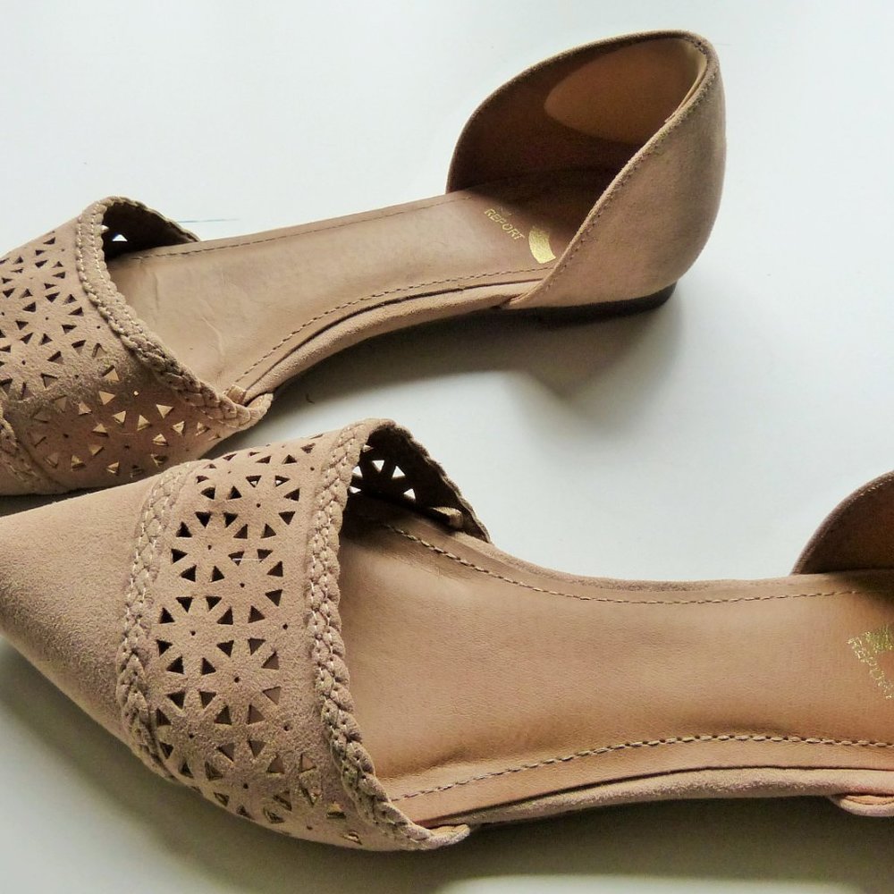 SUEDE BEIGE FLATS